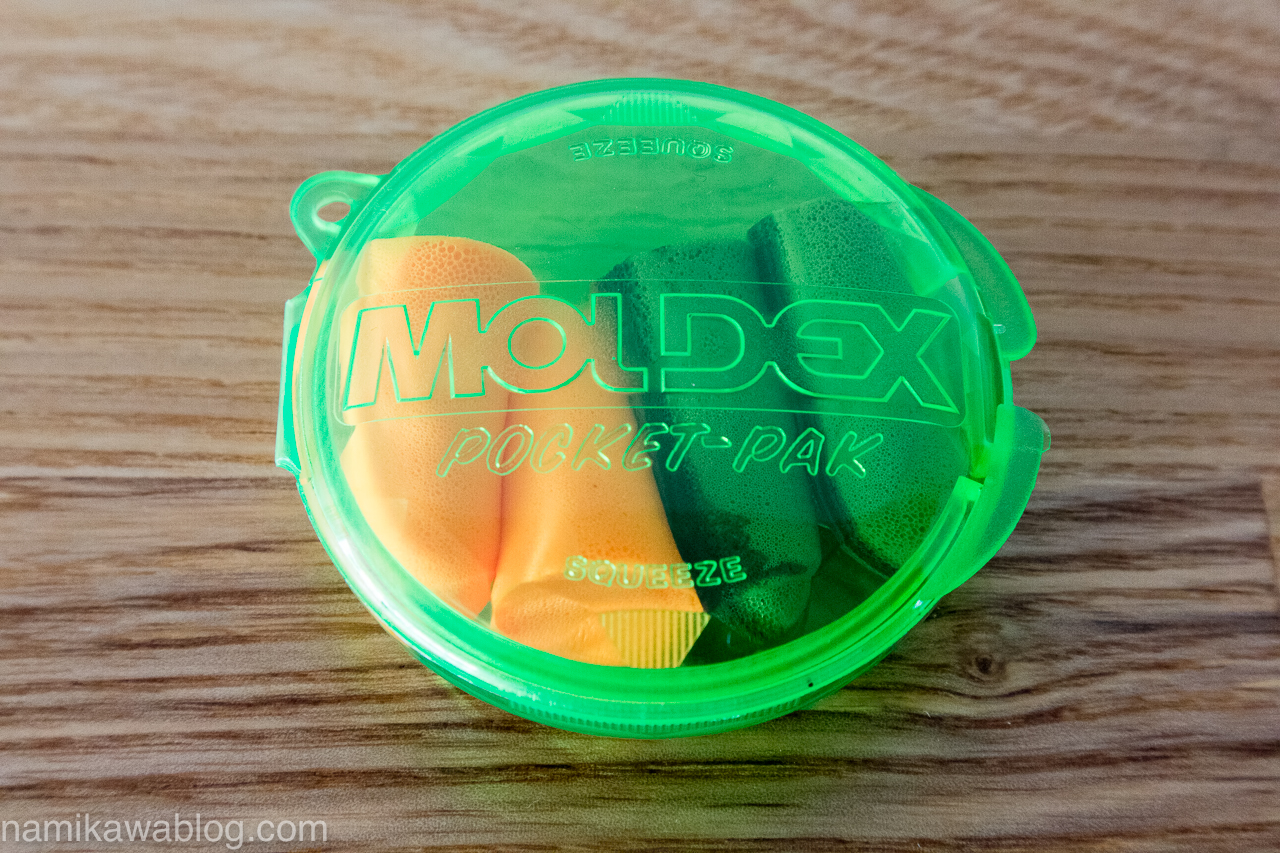 MOLDEX（モルデックス） 使い捨て耳栓 お試し9種エコパック 純正ケースに大きめの耳せんを2セット入れる