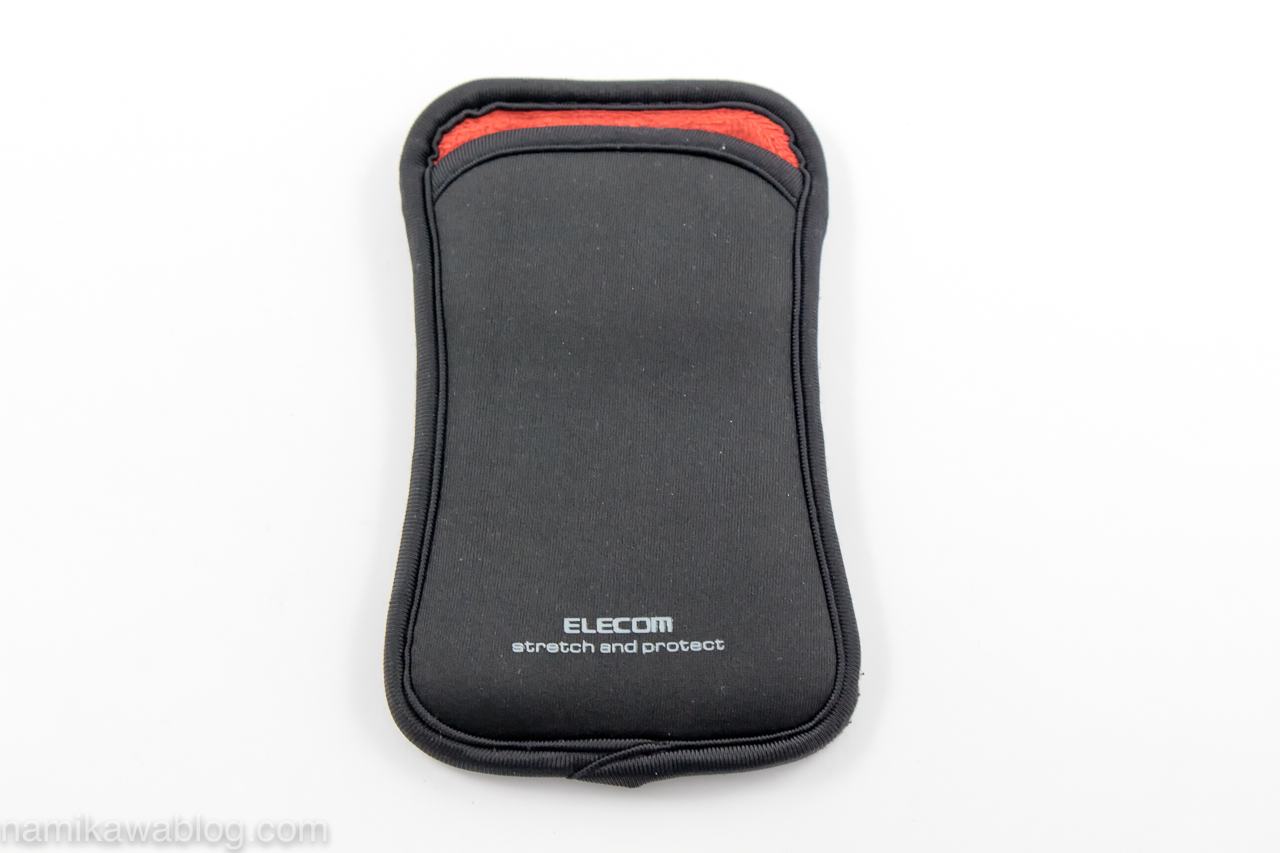 ELECOM スマートフォン用ポーチ スリップインタイプ 4インチ対応 ブラック P-01SNCBK